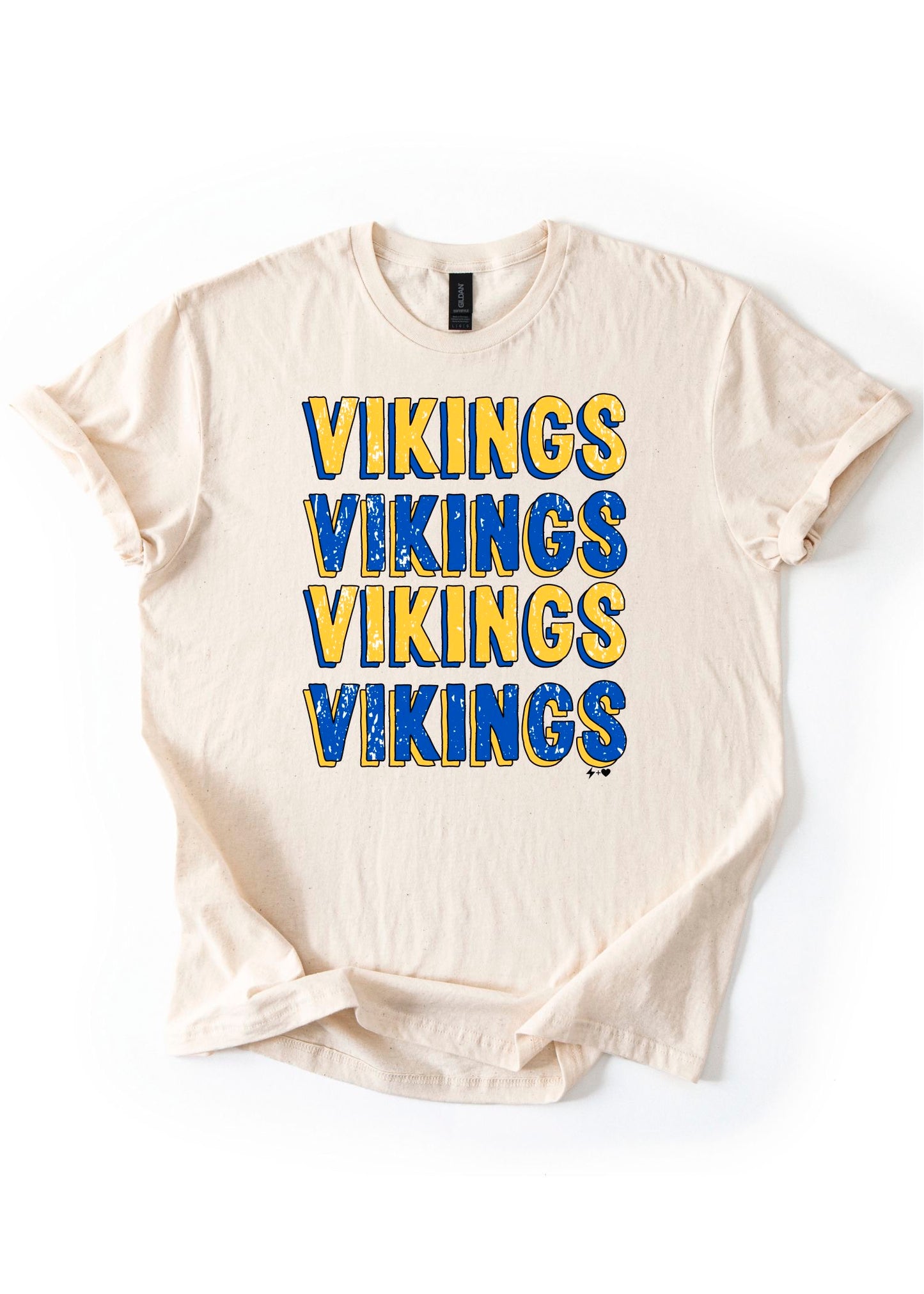Pre-Order Repeat Vikings Distressed Tee