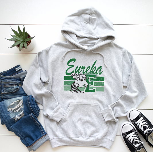 PRE-ORDER Ash Grey Vintage Green Hornets Sweatshirts