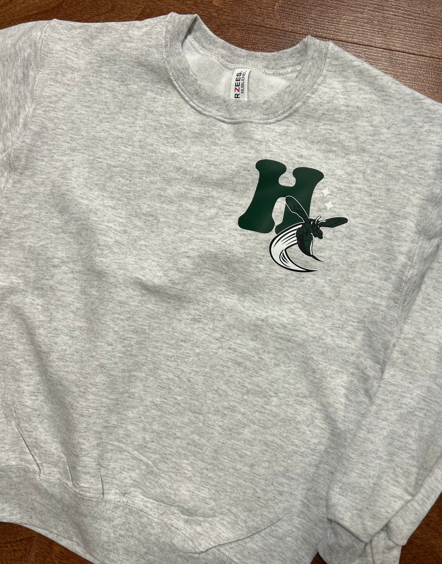 Hornets Green H Crewneck