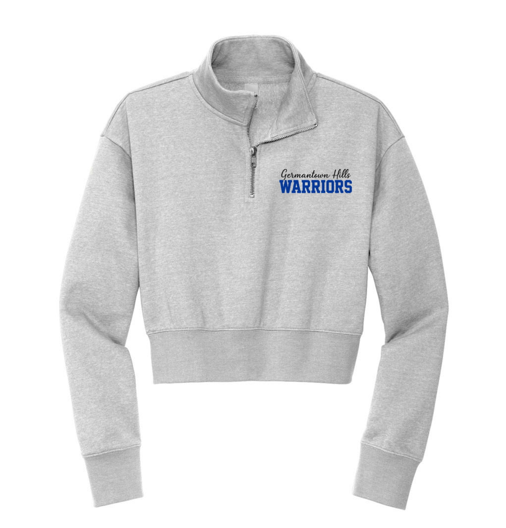 Warriors Script Left Chest Quarter Zip