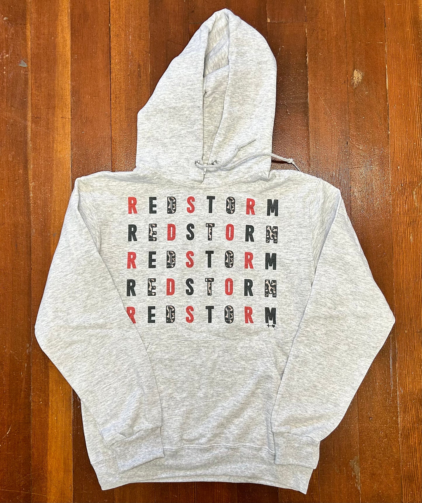 Red Storm Leopard Hoodie