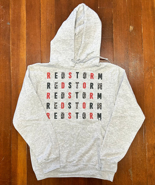 Red Storm Leopard Hoodie
