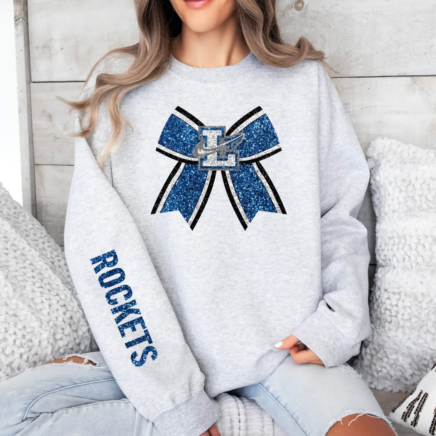 PRE-ORDER Rockets Bow Crewneck