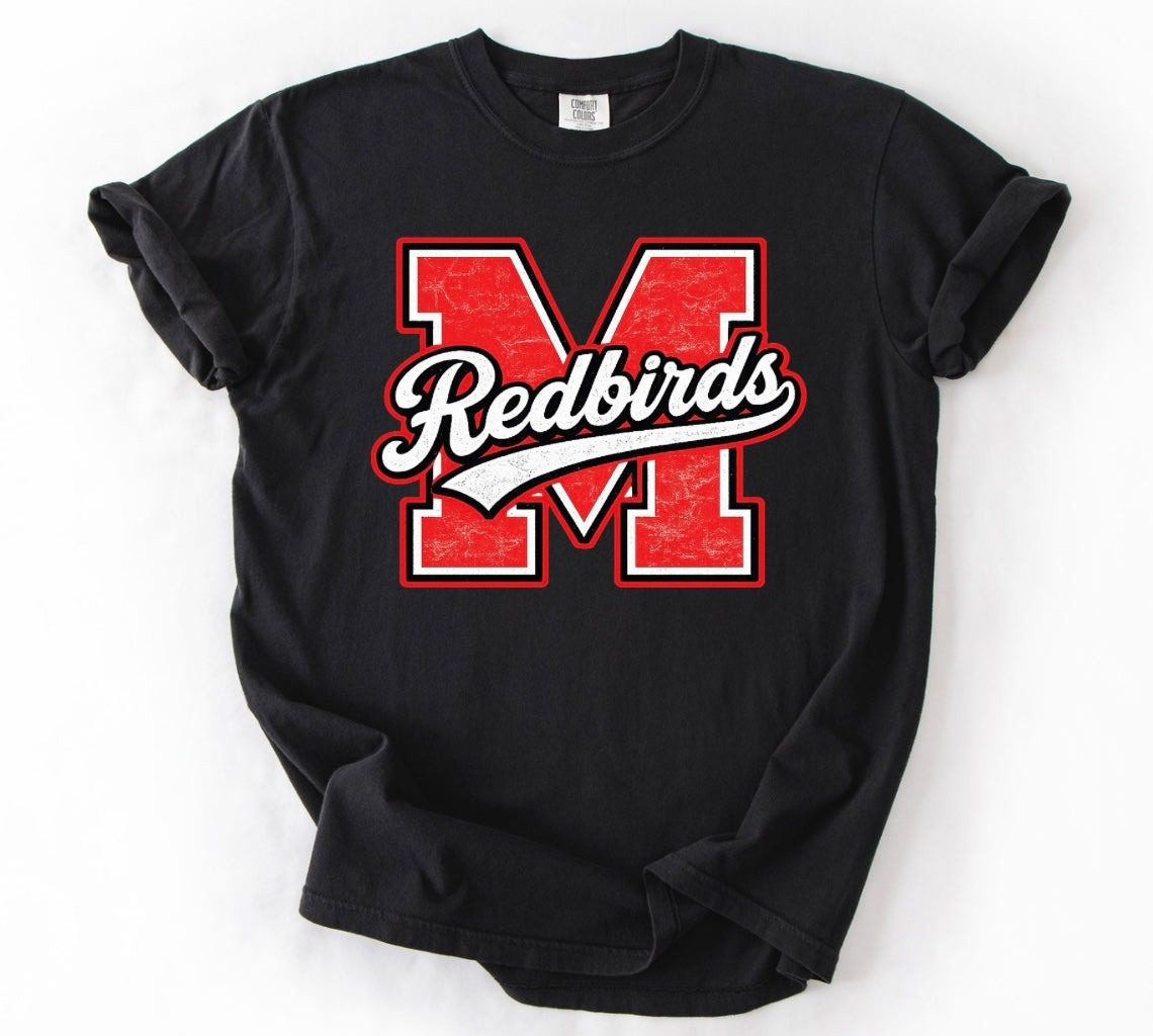 PRE-ORDER Redbirds Letter Mascot Tee