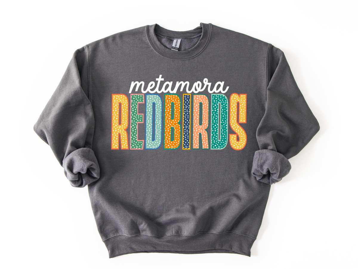 PRE-ORDER Metamora Redbirds Polka Dot Sweatshirt