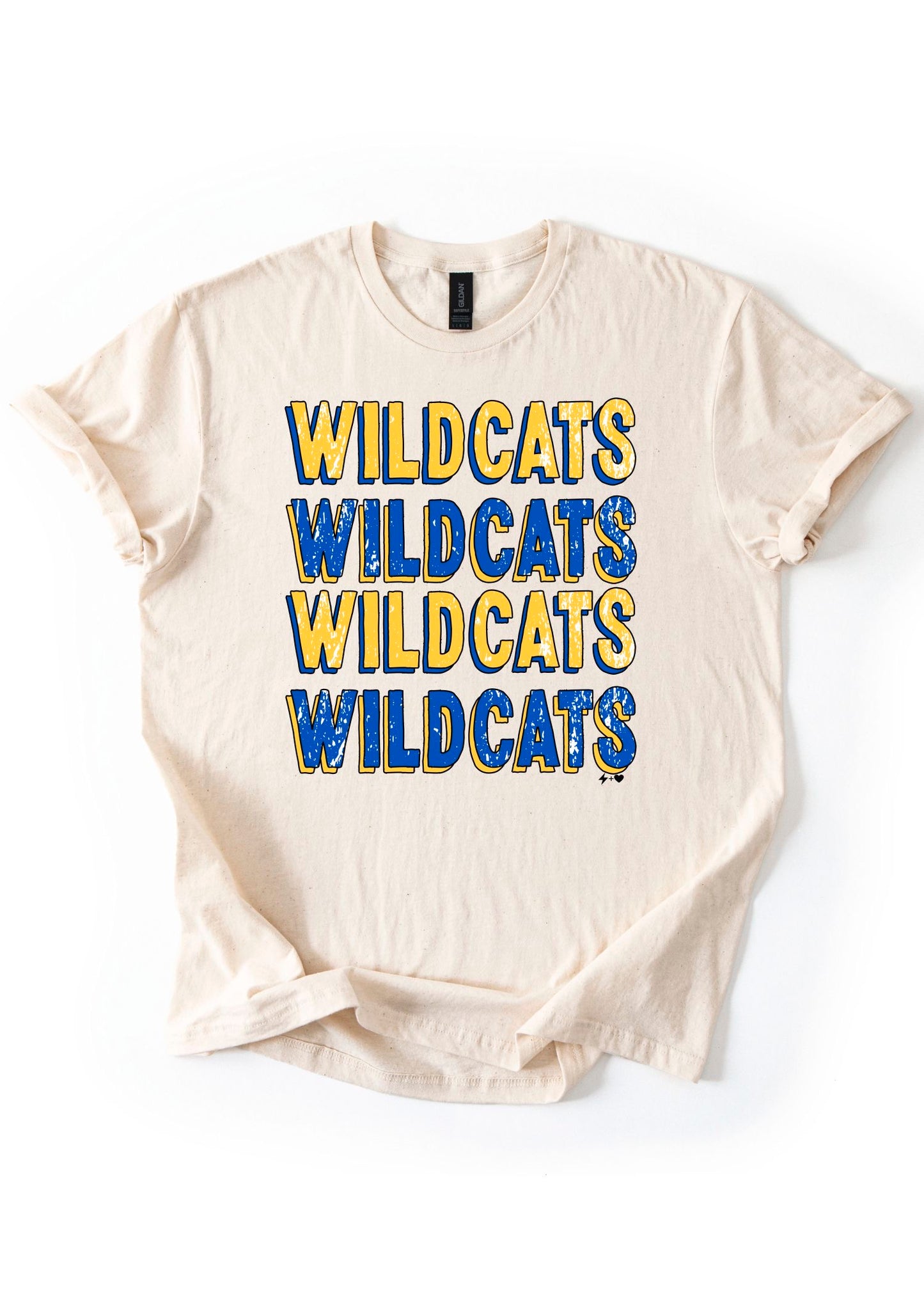 Pre-Order Repeat Wildcats Distressed Tee