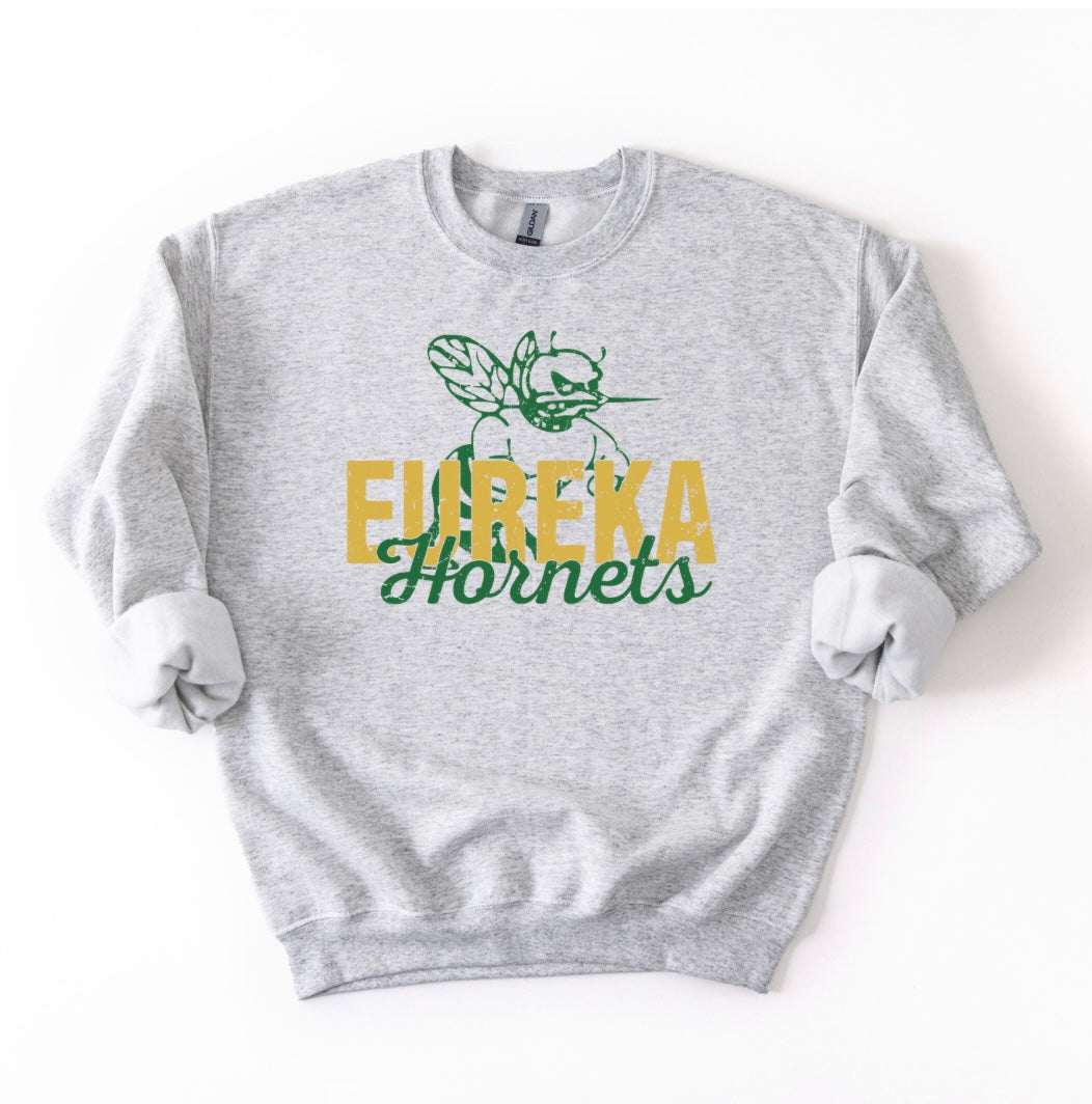 PRE-ORDER Vintage Ash Grey Hornets Sweatshirts