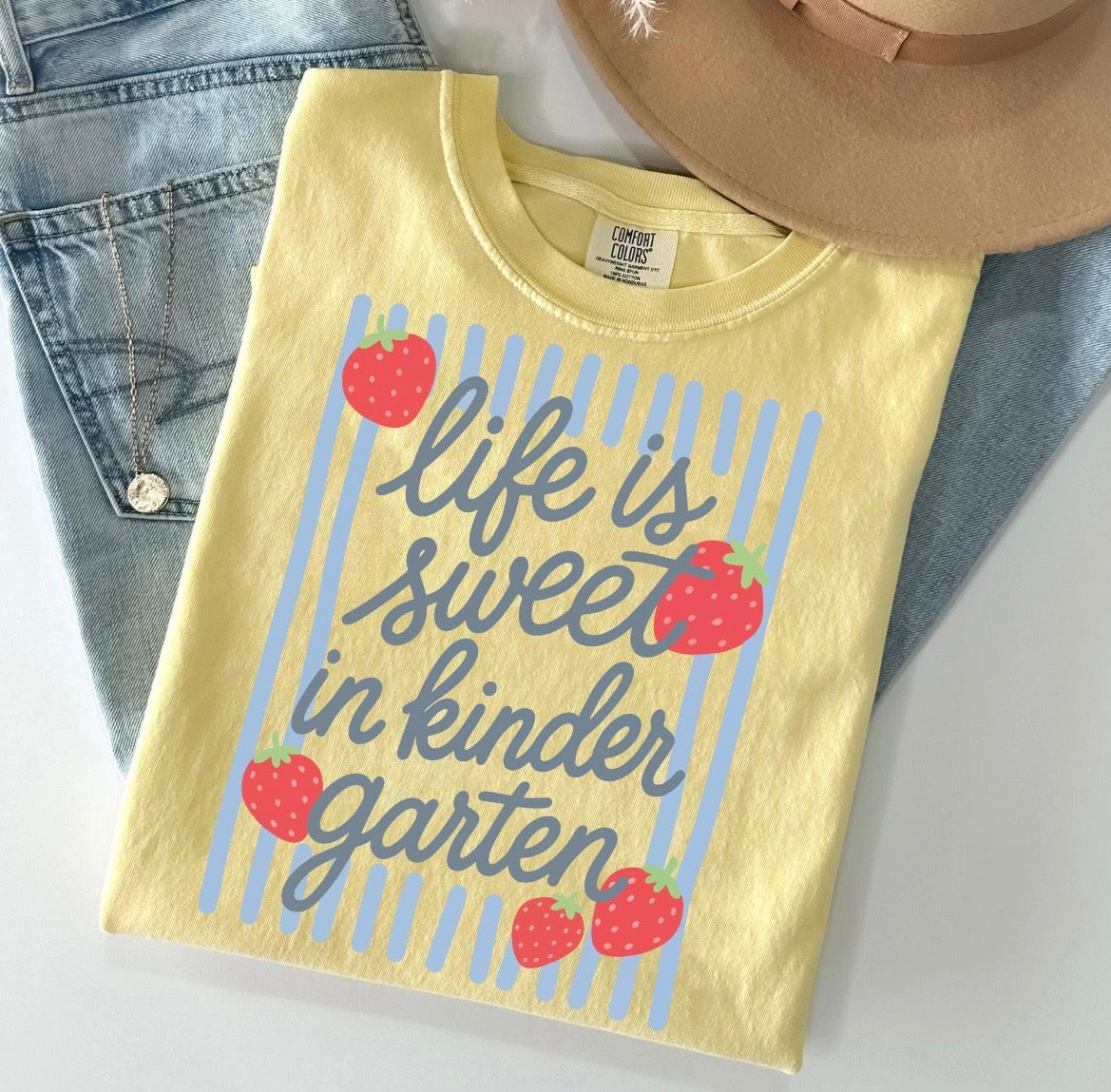 PRE-ORDER Life is Sweeter in Kindergarten Tee