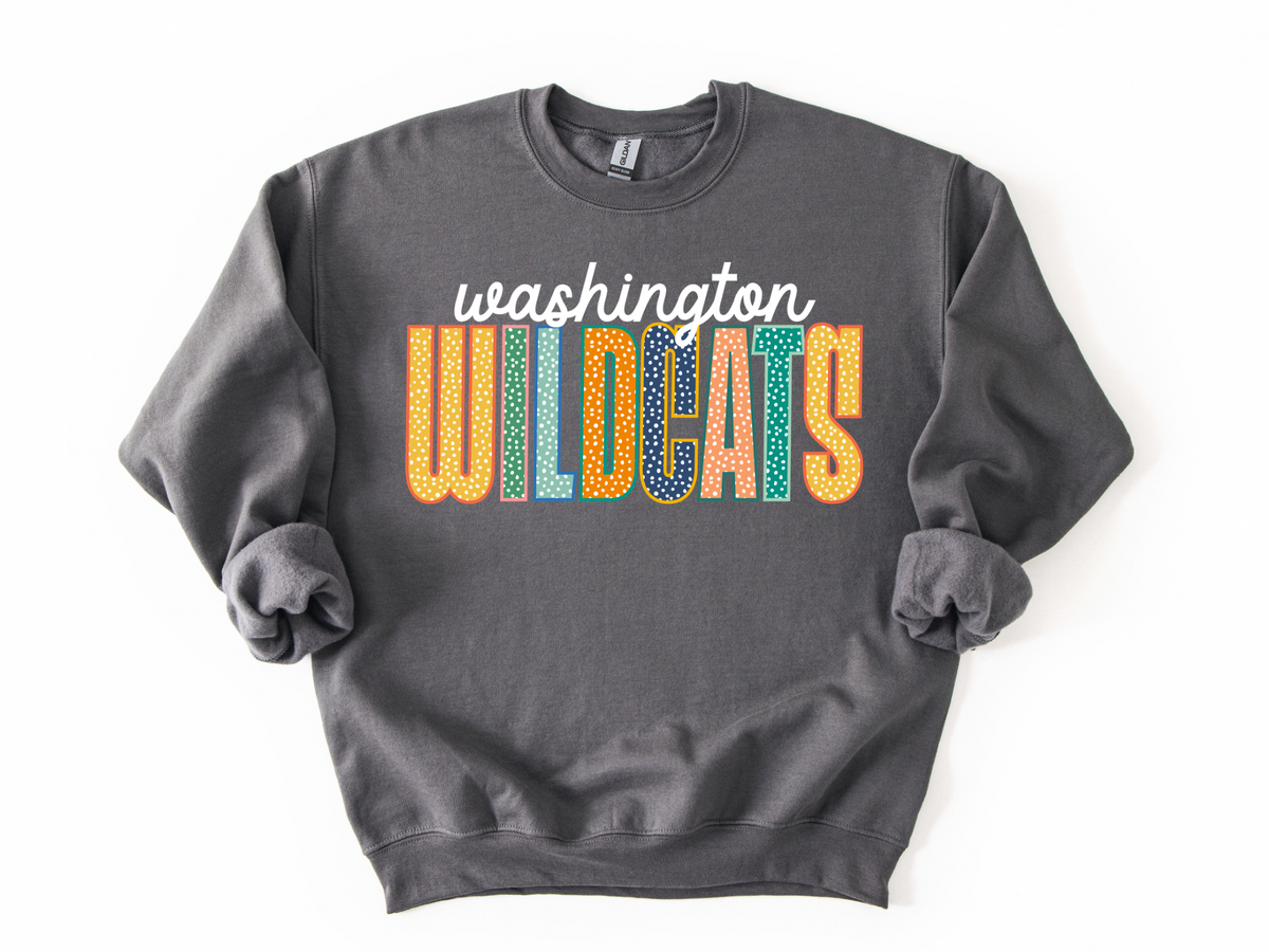PRE-ORDER Washington Wildcats Polka Dot Sweatshirt