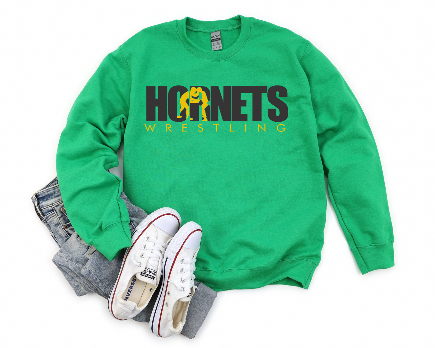 PRE-ORDER Block Green & Yellow Hornets Wrestling