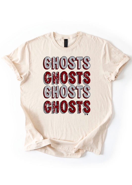 Pre-Order Repeat Ghosts Distressed Tee
