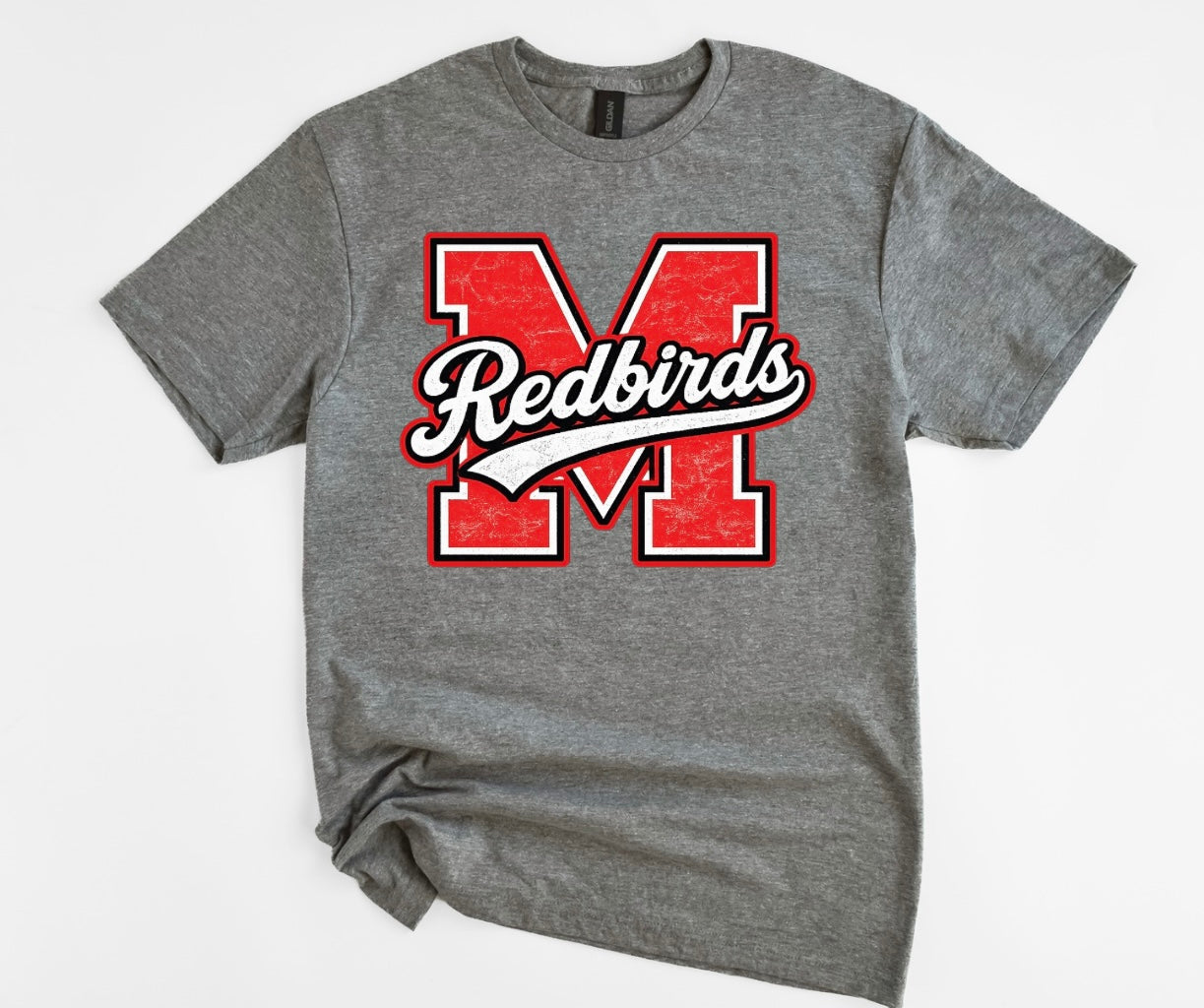 PRE-ORDER Redbirds Letter Mascot Tee
