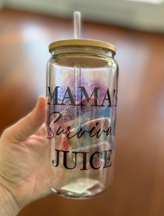 Mama’s Survival Juice Glass