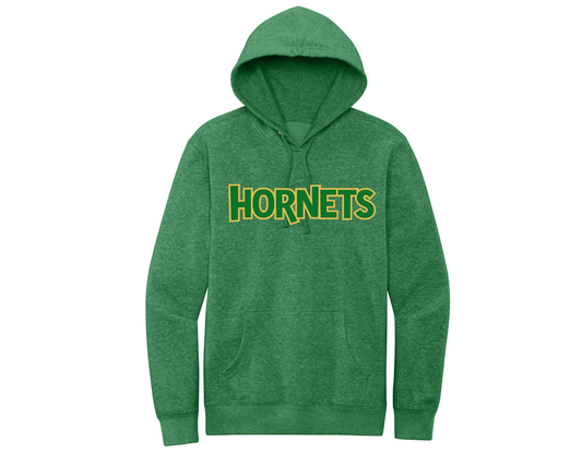 PRE-ORDER Hornets Block Letter Green Hoodie