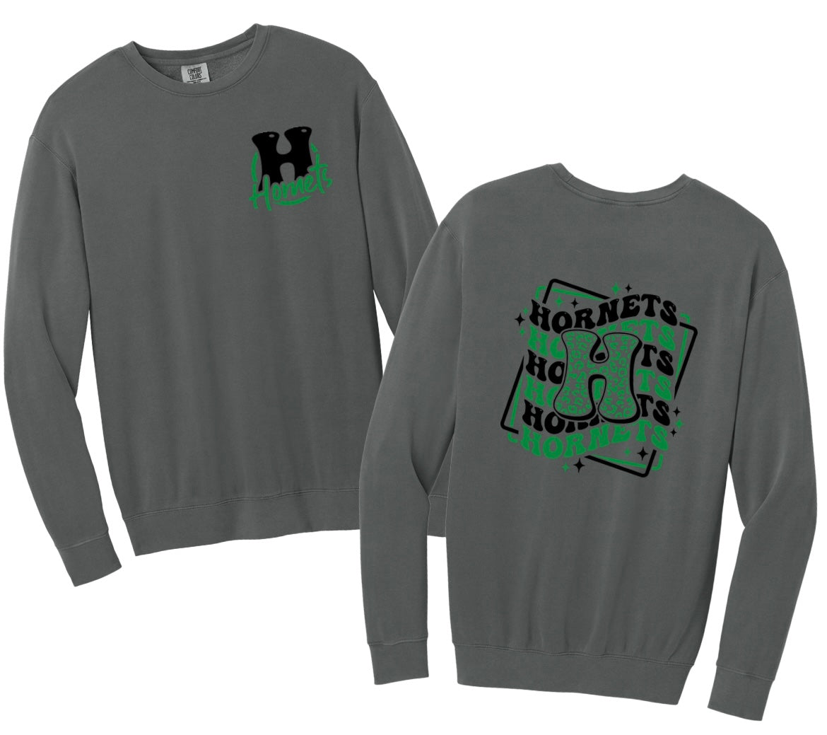 Hornets Large H Crewneck