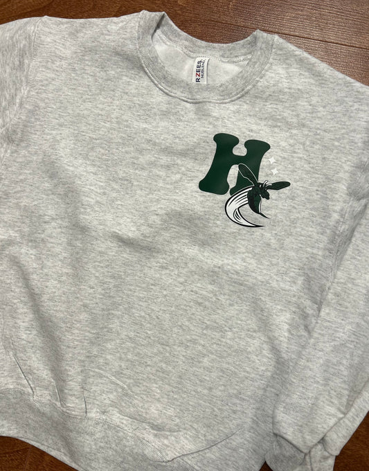Hornets Green H Crewneck