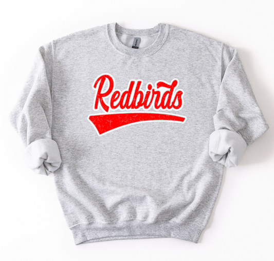 PRE-ORDER Distressed Redbirds Sweatshirt