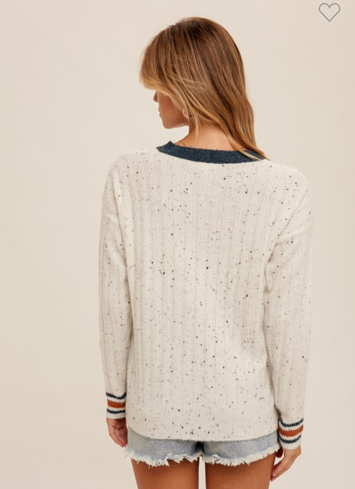 Cream Speckle Sweater