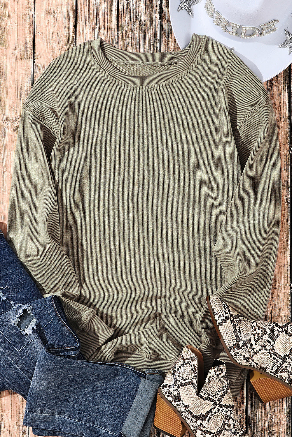 Corded Tunic Sweatshirt