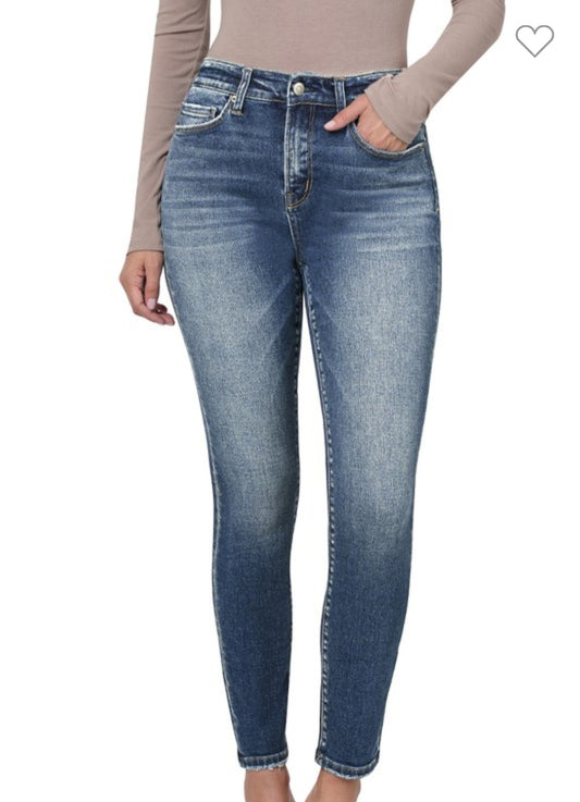 Hi Rise Ankle Skinny Denim