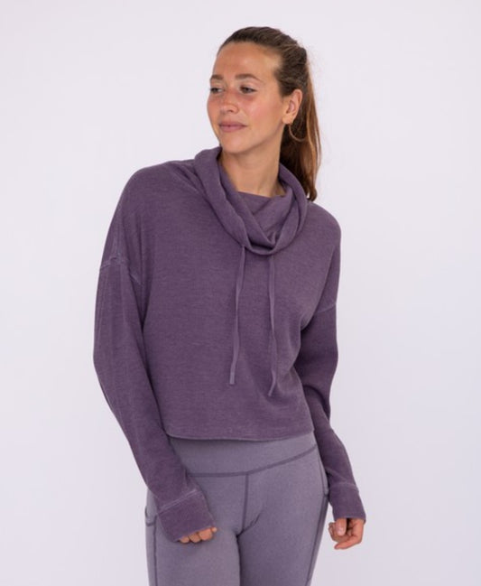 Boxy Cropped Cowl Pullover’s