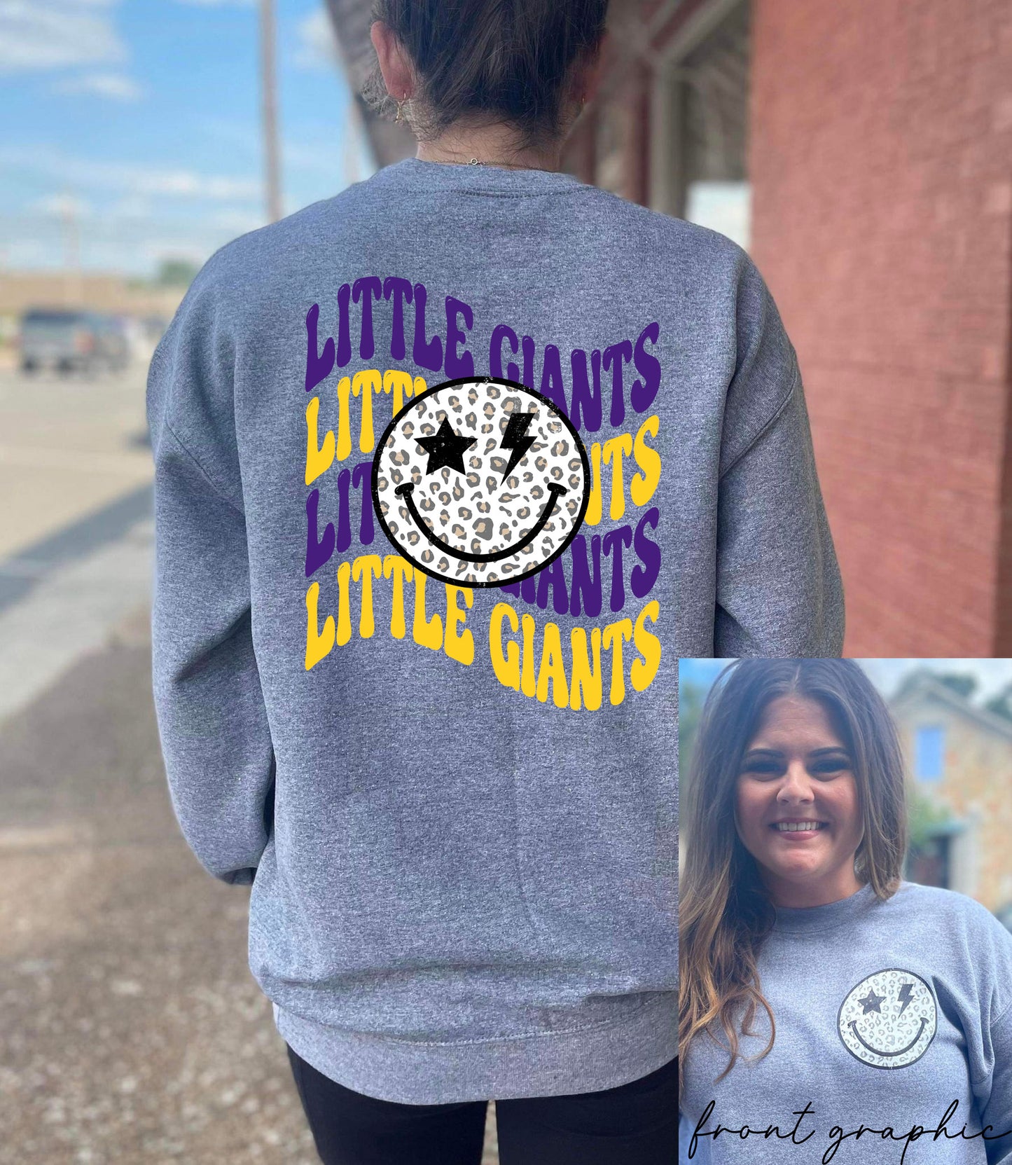 Little Giants Smiley Face Sweatshirt